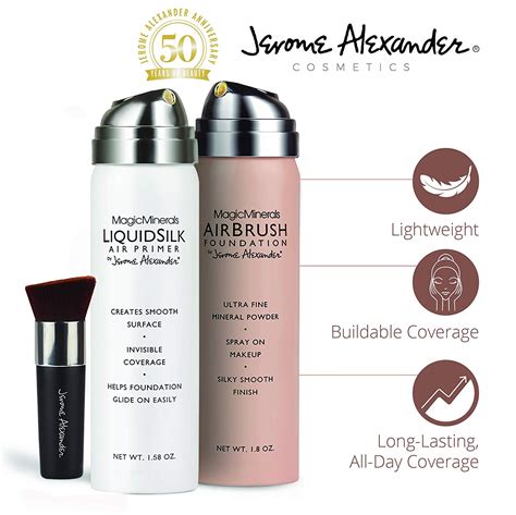 How Jerome Alexander's Airbrush Foundation Provides Full Coverage without Feeling Heavy